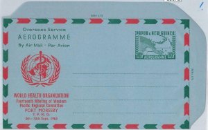 65872  -  PAPUA NEW GUINEA -  Postal History -    AEROGRAMME: MAP Medicine