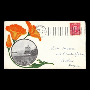 WCstamps: U.S. Scott #319 / 1905 Cliff House, SF Color Advertising Cover VF Used