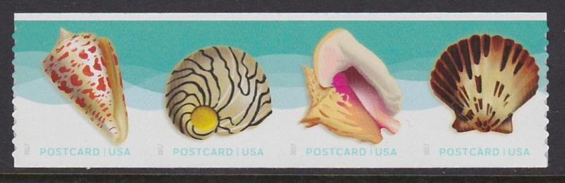 US Stamp #5167-70a MNH - Non-Denominated Sea Shells Se-Tenant Coil Strip of 4