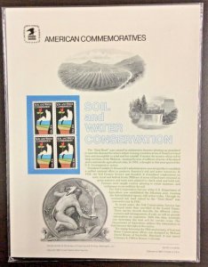 Commemorative Panel #210  Soil and Water Conservation  #2074  20 c     1984