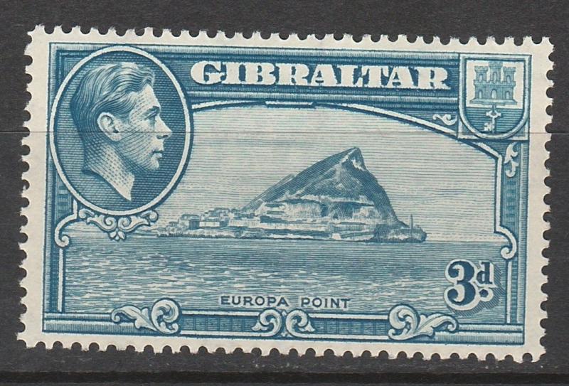 GIBRALTAR 1938 KGVI EUROPA POINT 3D PERF 14