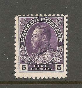  Canada ~ Scott #112  Mint-OG-LH ~ Sound & Fresh