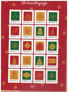 Austria 2024 MNH Sheet of Stamps Christmas