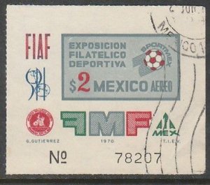 MEXICO C374, Sportmex70 Philatelic Exposition. Used. F-VF. (1184)