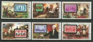 1975 Haute Volta 352-7 American Revolution Bicent. C/S MNH