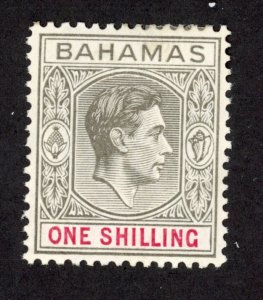 Bahamas 110 MH 1938 1sh black & bright red