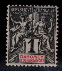 Dahomey Scott 1 MH* stamp