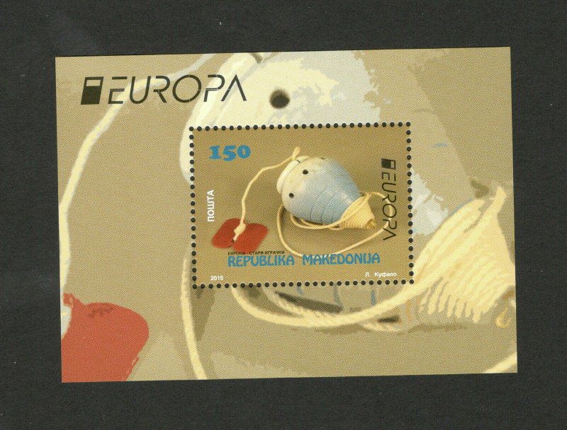 MACEDONIA-MNH** BLOCK-EUROPA CEPT-OLD TOYS-2015.