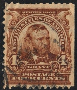 SC#303 4¢ Grant Single (1903) Used