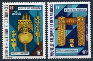 New Caledonia C102-C103,MNH.Michel 535-536. Noumea Museum,1973.Artifacts.