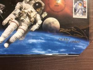 USA Space Achievement Commemorative Souvenir  FOLDER/ STAMPS Signed ,Limited