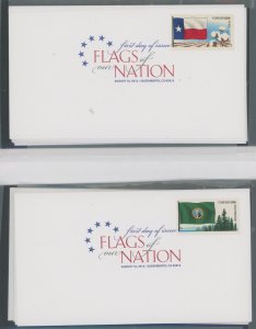 US 4323-4332 Flags of Our Nations. Complete set of 10 unaddressed covers.