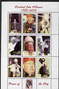 Angola 2000 Cardinal John O'Connor perf sheetlet containi...