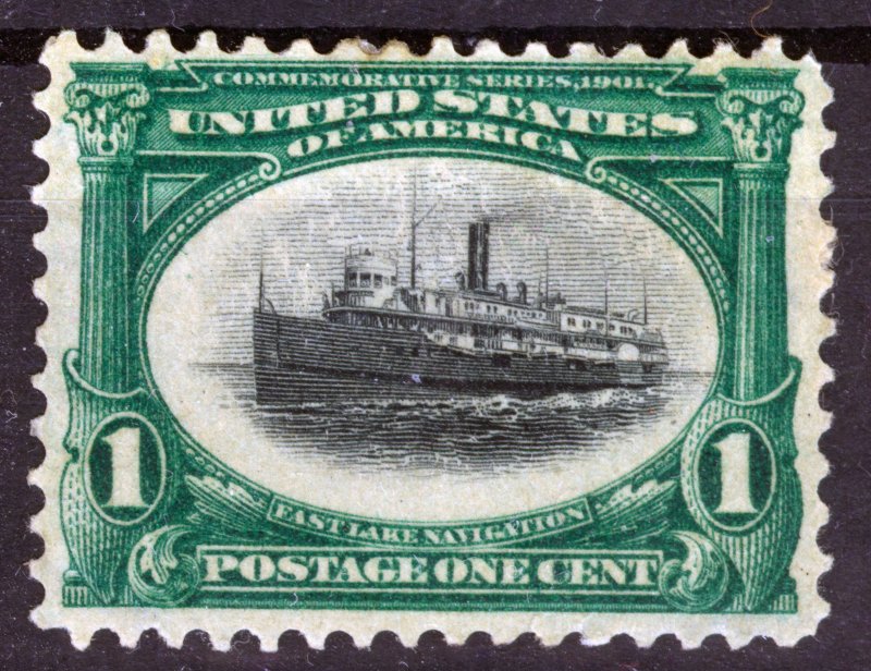 LUXURY, 1901, 1¢ Pan American,  bright green and black, SC #294