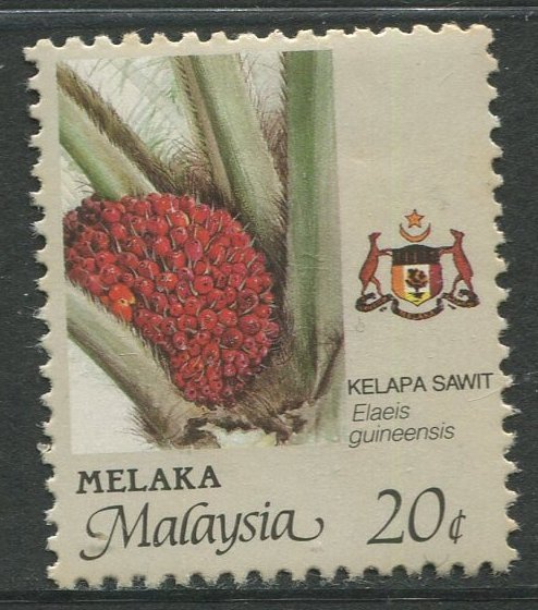 STAMP STATION PERTH Malacca #93 Agricultural Type State Crest MNH  1986