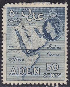 Aden 53b Map of Aden 1955