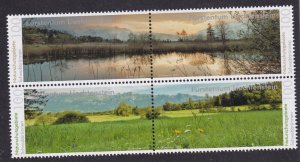 2015 LIECHTENSTEIN - SG: 1722/1725 - NATURE RESERVES - UNMOUNTED MINT BLOCK OF 4 