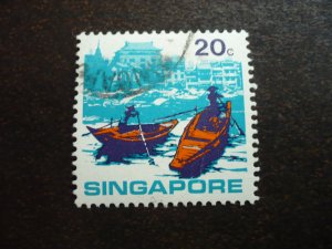 Stamps - Singapore - Scott# 134 - Used Part Set of 1 Stamp