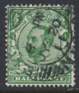 Great Britain SC# 151*  SG 322 George V Downey Head Used see detail & scans