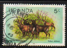 Defassa Waterbucks, Uganda stamp SC#289 Used