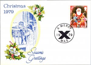 Isle of Man, Christmas, Worldwide First Day Cover