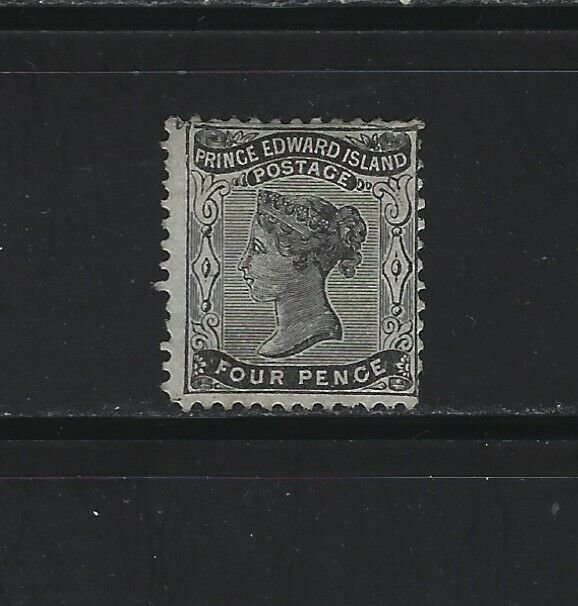 PRINCE EDWARD ISLAND - #9 - 4d QUEEN VICTORIA MINT STAMP MH OG