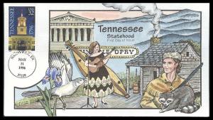 #3070 Tennessee Statehood Collins FDC