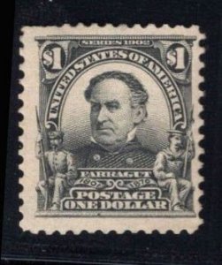 US STAMPS #311 $1 MINT OG H $600 LOT #82492-12