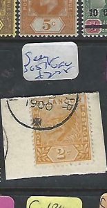 MALAYA  PERAK  (P2011B)  TIGER  2C  SG 51   PIECE  VFU 