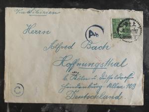 1940 Shanghai China Censored Cover Jewish ghetto to Germany M Conrad Judaica