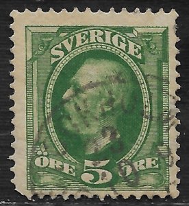 Sweden #56a 5o King Oscar II