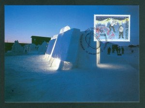 Greenland. Official Maximum Card 1997. Culture Center Nook. Engr: A. Kuhlmann