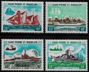 St Pierre & Miquelon #408-11 MNH Set - Deep-Sea Fishing Fleet - Ships