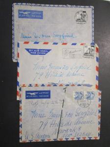 Switzerland 5 Post WWII Airmail Covers (Minor Faults / See Images) (I) - M30