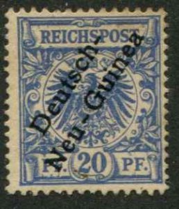 German New Guinea SC# 4  O/P on issue of Germany 20pf MH
