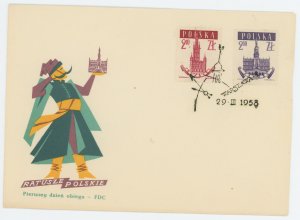 Poland 808-9 FDC architecture (2304 35)