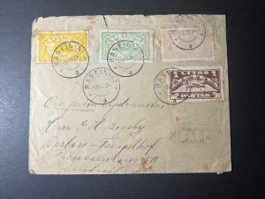 1924 Registered Lithuania Cover Raseiniai to Berlin Germany