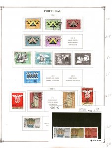 Collection, Portugal Part B Scott Pages, 1911/1973, Cat $123, Mint & Used