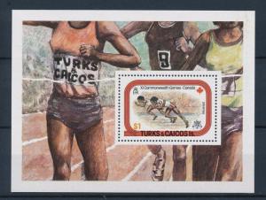 [35449] Turks & Caicos 1978 Commonwealth Games Athletics Souvenir Sheet MNH