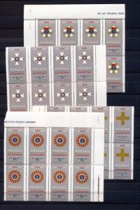 POLAND 1984 Medals Blocks MNH 32 stamps (Go 740