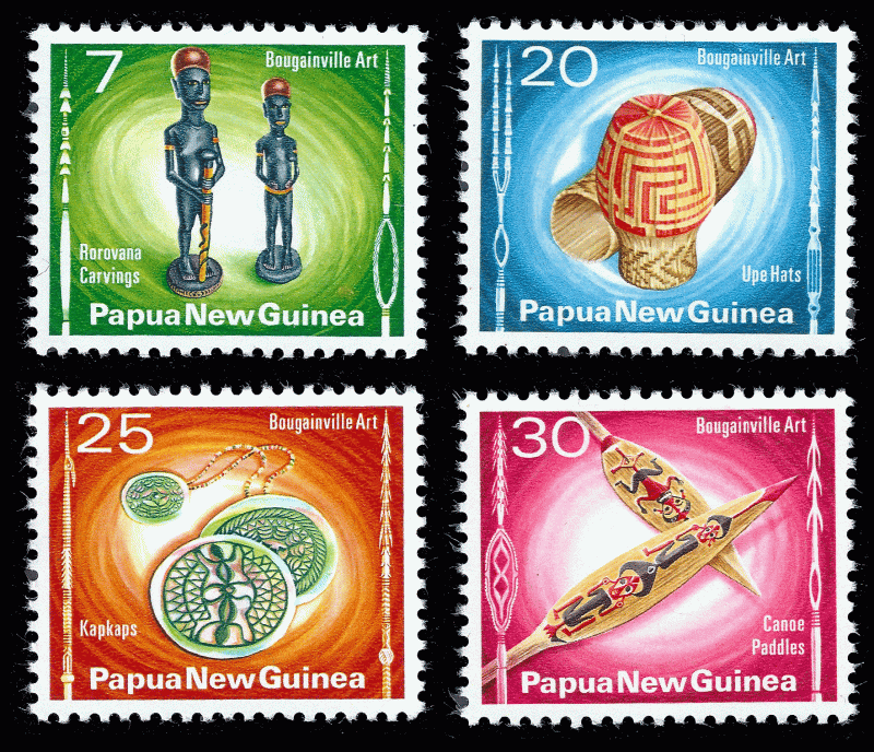 Papua New Guinea 1976 ** Sc 429-32 Aboriginal Crafts