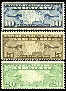 United States Scott C7-C9 (1) CV $15.25