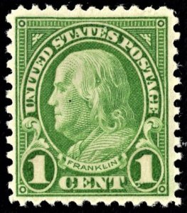 US 632 MNH VF 1 Cent Franklin Green***