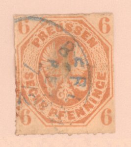German States- Prussia, Scott #16, Used, with thin