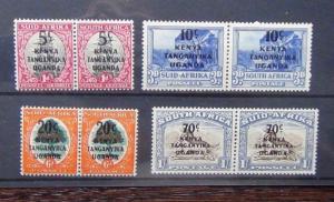 KUT 1941 - 42 set in Pairs MM SG 151 - 154