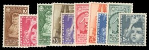 Italy #367-376 Cat$166.25, 1937 Child Welfare, complete set, never hinged