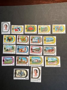 Stamps Dominica Scott #268-86 used