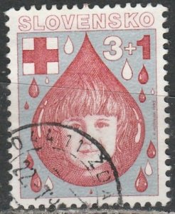 Slovakia / Slovakio    B28     (O)    1993  Semi postal