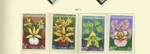 CAYMAN ISLANDS 1971 FLOWERS SCOTT 287-90 MNH