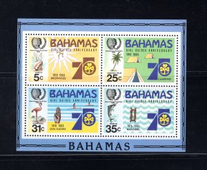 Bahamas 575a,  Souvenir Sheet, Mint (NH), XF,  Cat. $6.75 .....   0420473